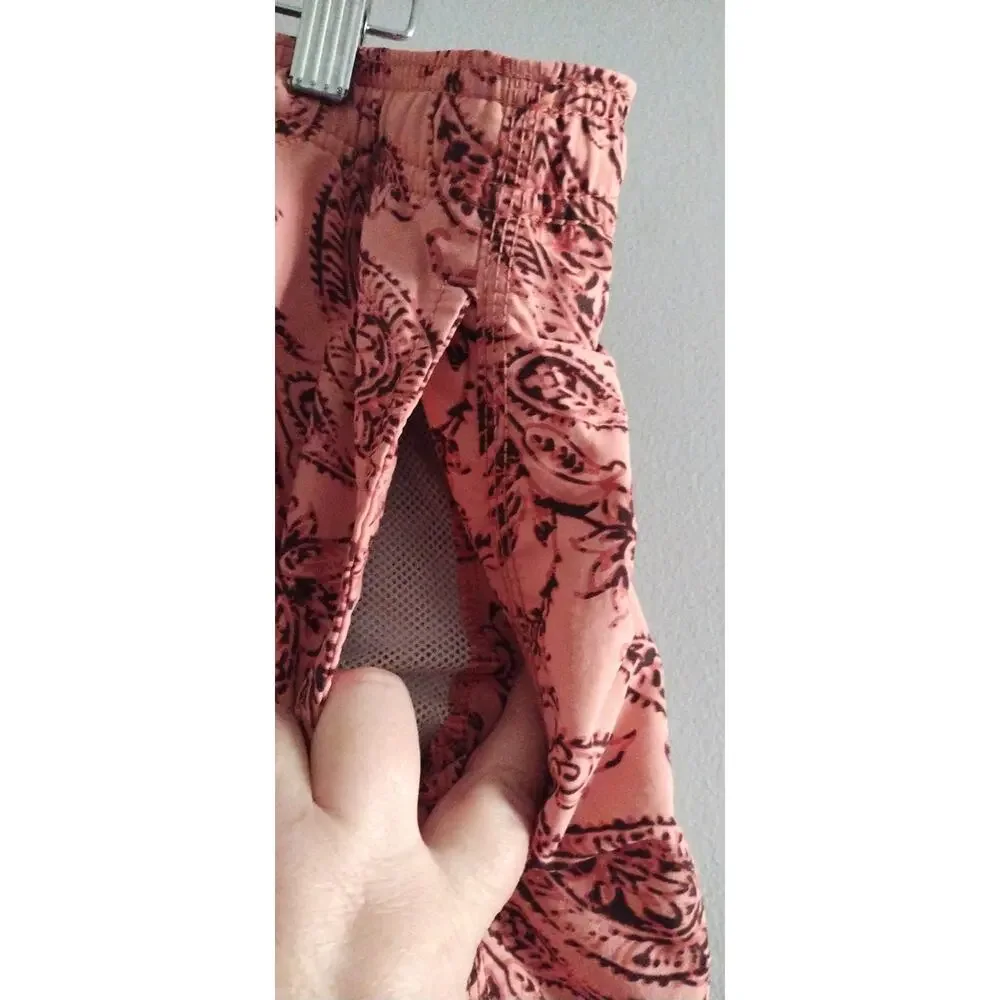 Tommy Bahama Relax Swim Trunks Mens XL Pink Paisley Tropical Resort Summer Vacay
